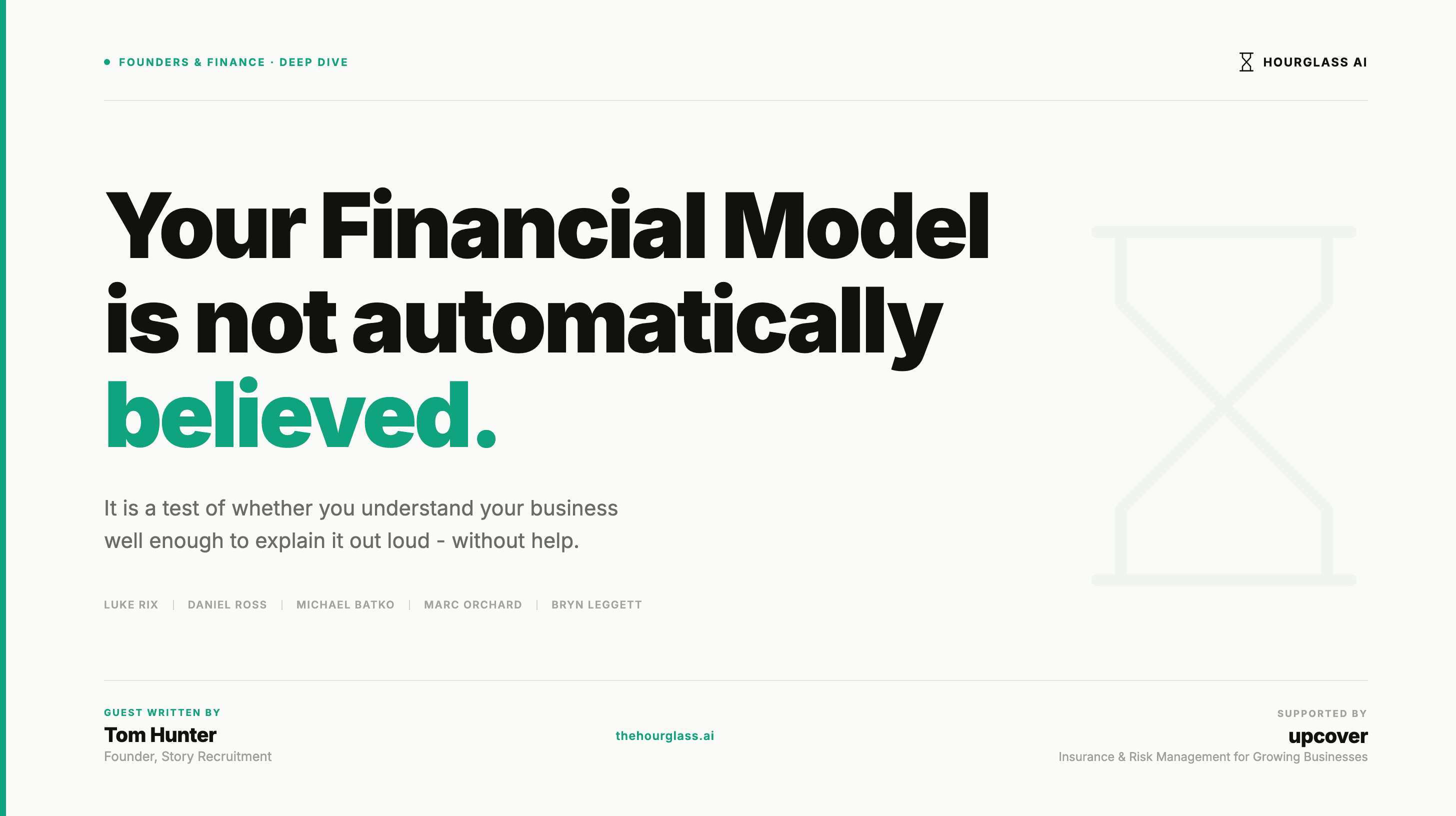 Financial Model MVP for Founders