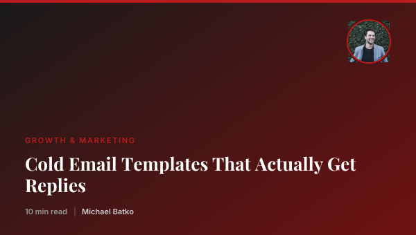 Cold Email Templates That Actually Get Replies thumbnail