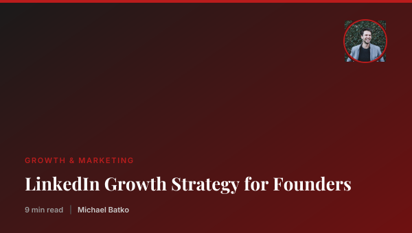 LinkedIn Growth Strategy for Founders thumbnail